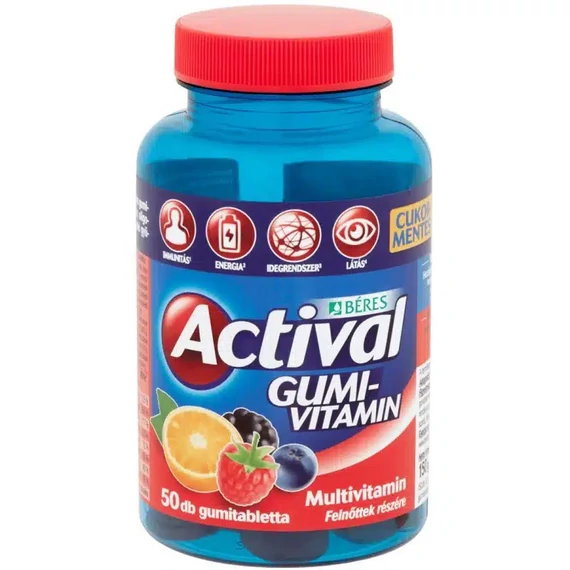 Béres Actival felnőtt gumivitamin 50db