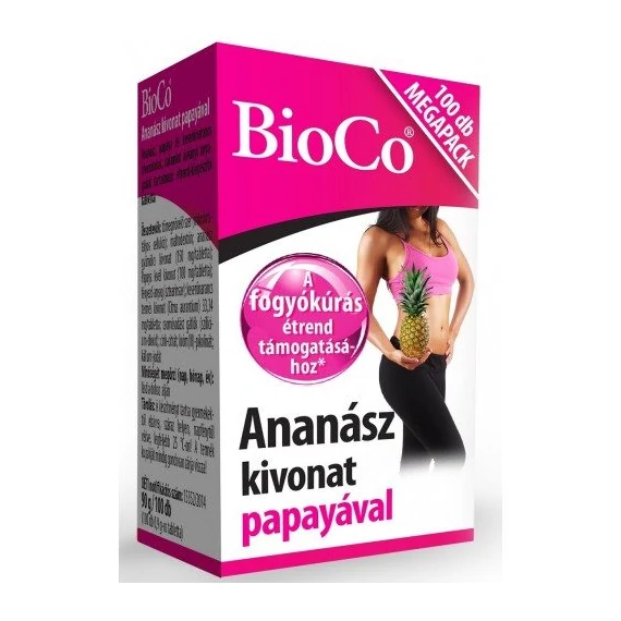 Bioco ananász kivonat papayával megapack 100db