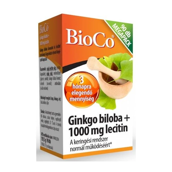 BioCo Ginkgo Biloba+Lecitin 1000mg Megapack 90db