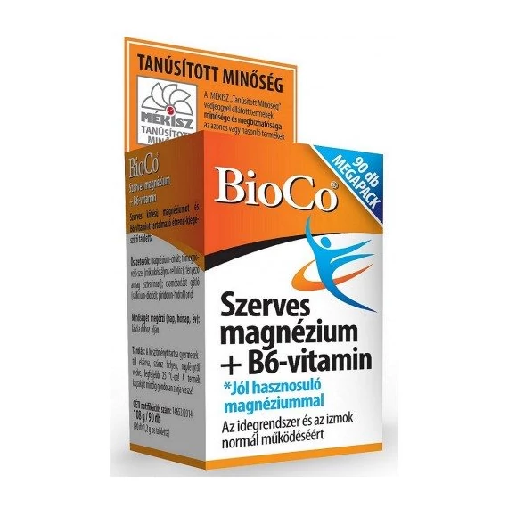 BioCo Szerves Magnézium+B6-vitamin Megapack 90db