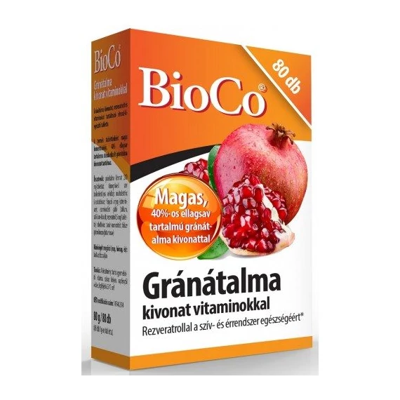 BioCo Gránátalma kivonat vitaminokkal 80db