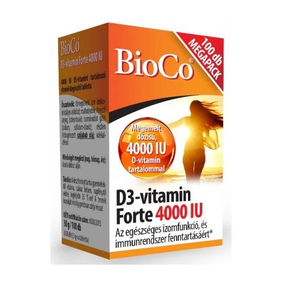 BioCo D3-vitamin Forte 4000 IU 100db
