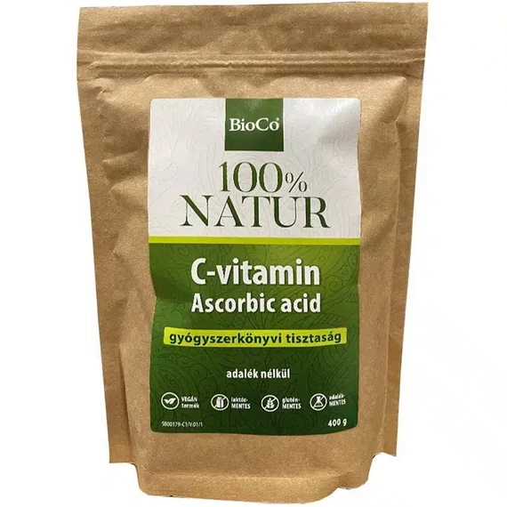 BioCo 100% NATUR C-vitamin Aszkorbinsav por 400g