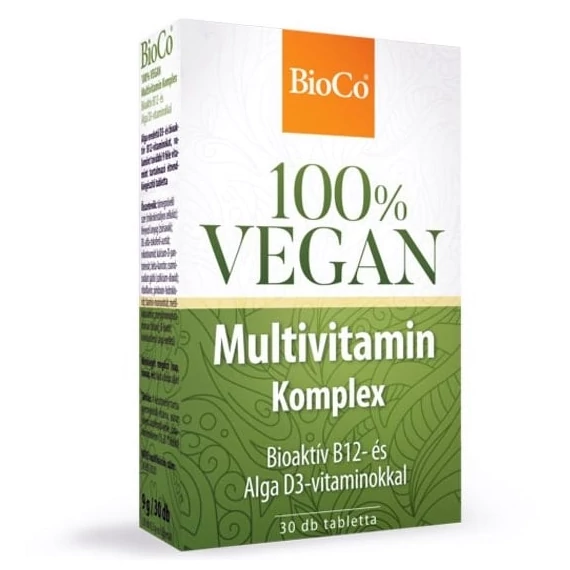 BioCo 100% Vegan Multivitamin Komplex tabletta 30db
