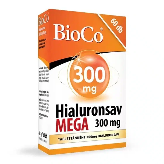 BioCo Hialuronsav MEGA 300mg tabletta 60db