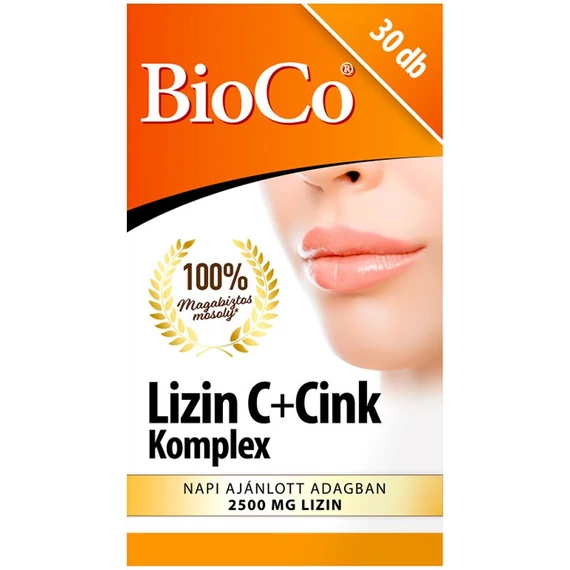 BioCo Lizin C+Cink Komplex tabletta 30db
