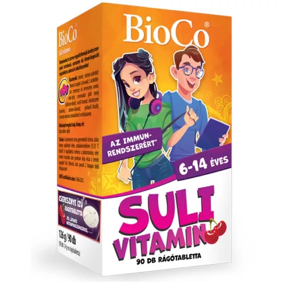 BioCo Suli-Vitamin cseresznye ízű rágótabletta 90db