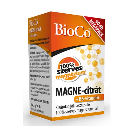 Bioco magne-citrát + B6-vitamin megapack 90db