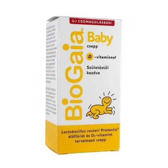 BioGaia Baby étrendkiegészítő csepp + D3-vitamin 5ml