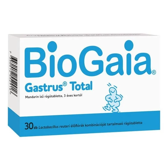 BioGaia Gastrus Total mandarin rágótabletta 30db