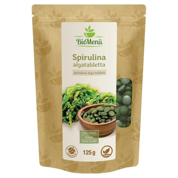 Biomenü bio spirulina alga tabletta 125g