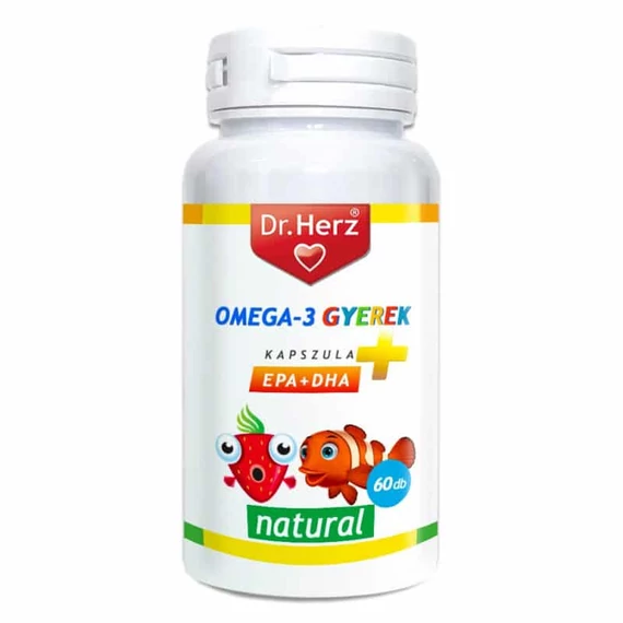 Dr. Herz Omega-3 500mg kapszula gyermekeknek 60db