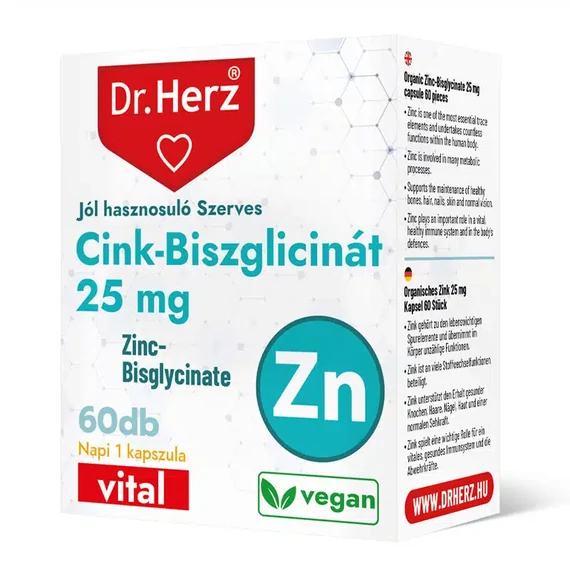 Dr. Herz Cink-Biszglicinát kapszula 60db