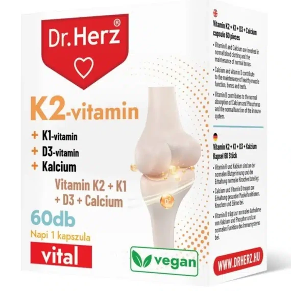 Dr. Herz K2-vitamin+K1+D3+Kálcium kapszula 60db