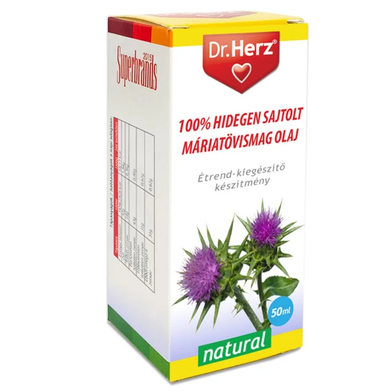 Dr. Herz Hidegen sajtolt máriatövismag olaj 50ml