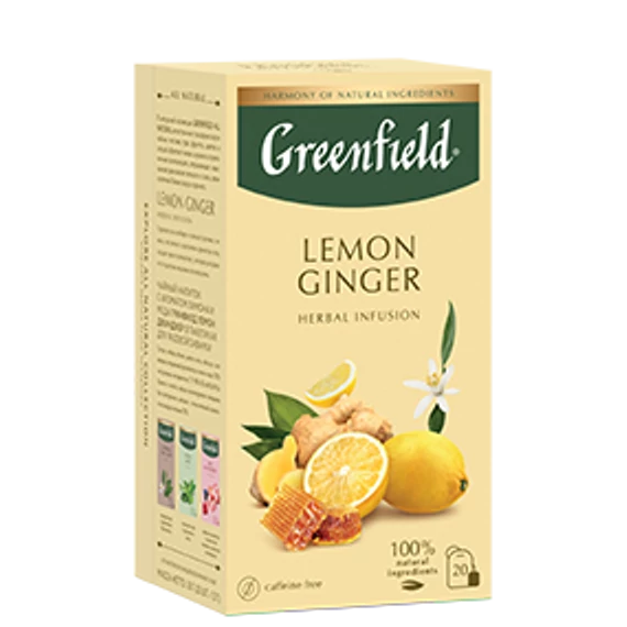 GREENFIELD Lemon Ginger tea 20x1,5g