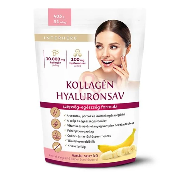 Interherb Kollagén banán-split ízű italpor 400g
