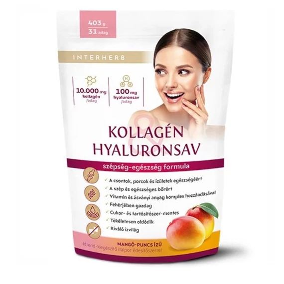 Interherb Kollagén mangó-puncs ízű italpor 400g