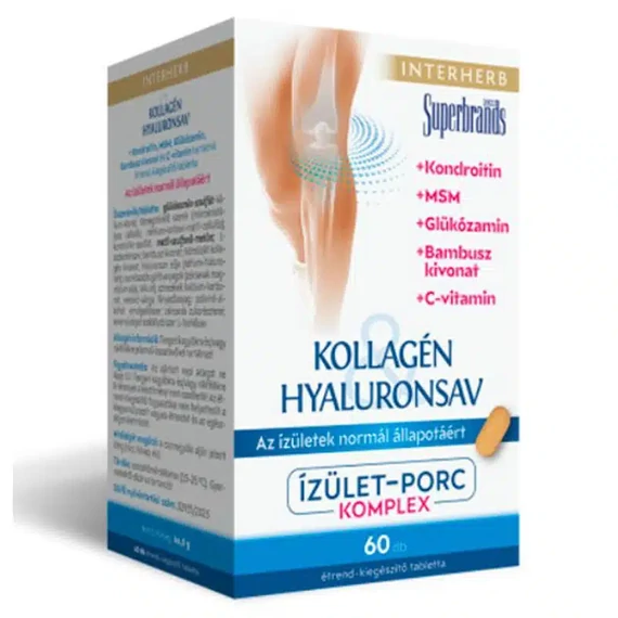 Interherb Kollagén Hyaluronsav Porcépítő tabletta 60db