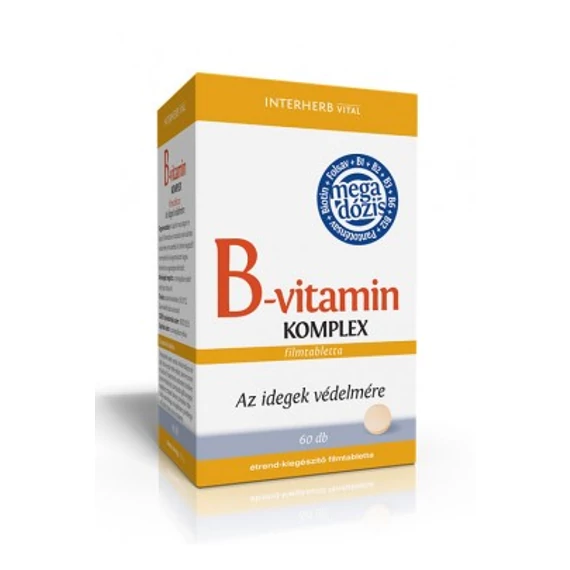 Interherb B-vitamin komplex tabletta 60 db