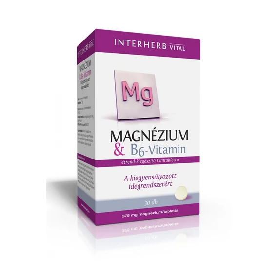 Interherb magnézium+B6-vitamin tabletta 30db