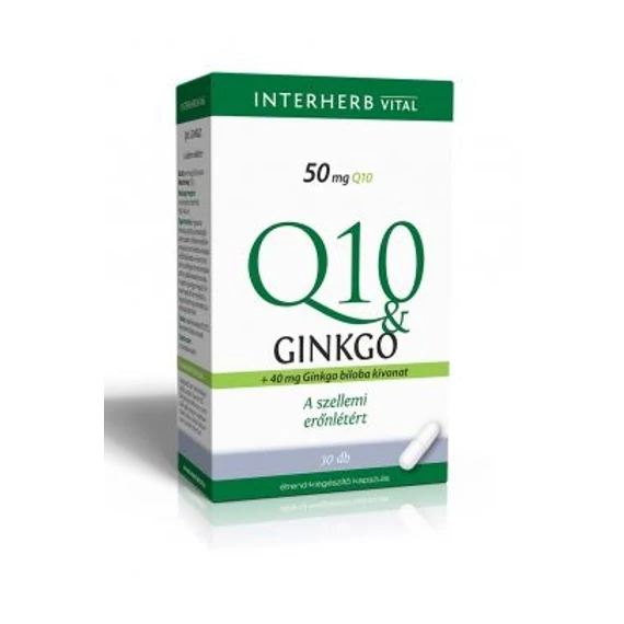 Interherb Q10+ginkgo extraktum kapszula 30db
