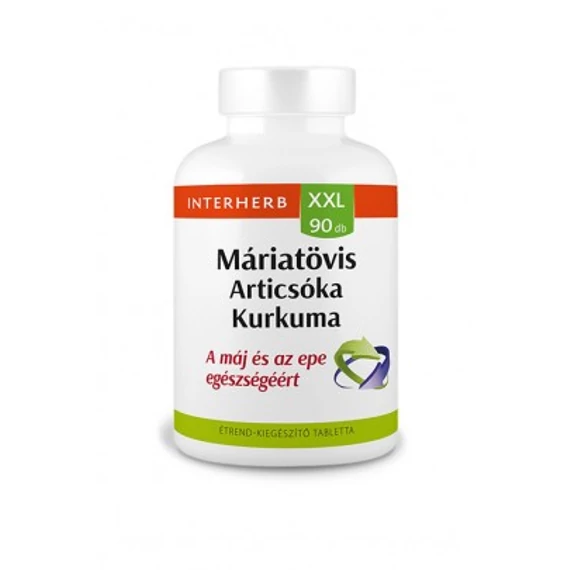 Interherb XXL Máriatövis-Articsóka+ Kurkuma 90db