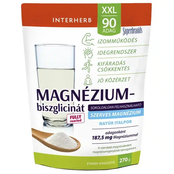 Interherb XXL Magnézium-biszglicinát natúr italpor 270g