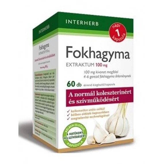 Interherb napi 1 fokhagyma kapszula 60db