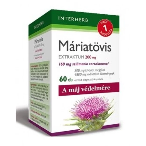 Interherb napi 1 máriatövis kapszula 60db