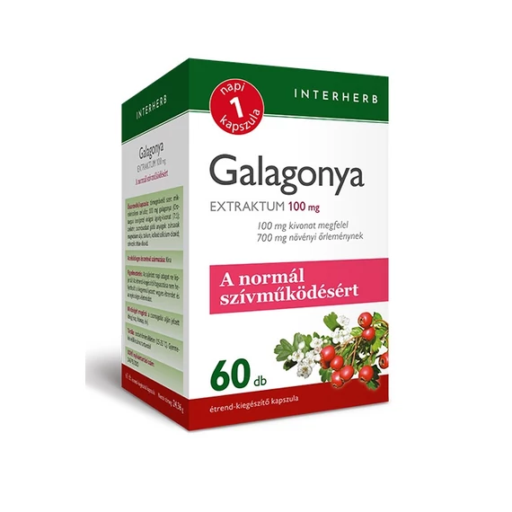 Interherb napi 1 galagonya kapszula 60db
