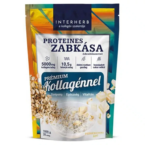 Interherb Zabkása Proteines Fehércsoki ízű 1000g