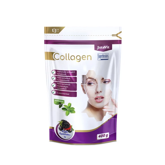 JutaVit Collagen erdei gyümölcs ízű kollagén italpor 400g