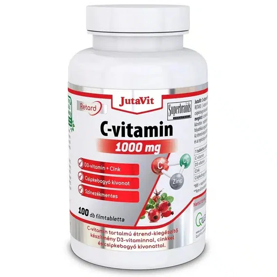 Jutavit C-vitamin 1000mg + D3 + Cink Retard tabletta 100db