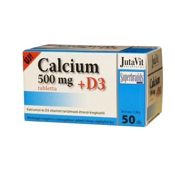 Jutavit Calcium+D3-vitamin tabletta 50db