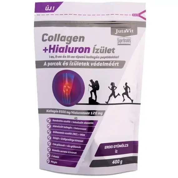 JutaVit Collagen+Hialuron Ízület Erdei gyümölcs ízű italpor 400g