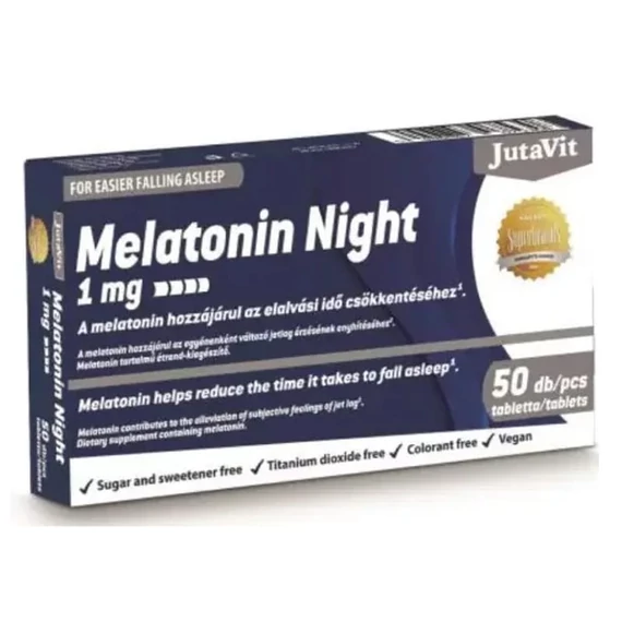 JutaVit Melatonin Night 1mg tabletta 50db