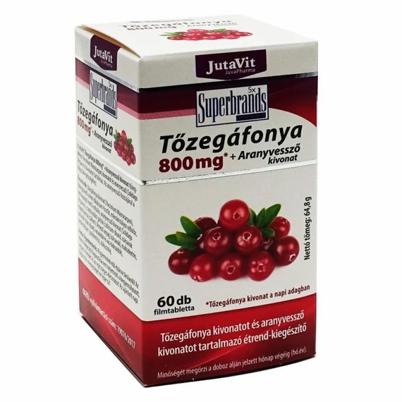 Jutavit Tőzegáfonya + Aranyvessző kapszula 60db