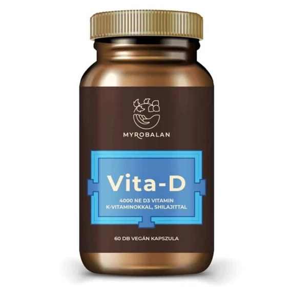 Myrobalan Vita-D 4000NE+K1+K2-vitamin kapszula 60db