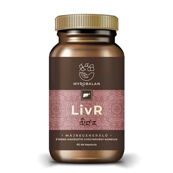 Myrobalan LivR májtisztító- és regeneráló kapszula 60db