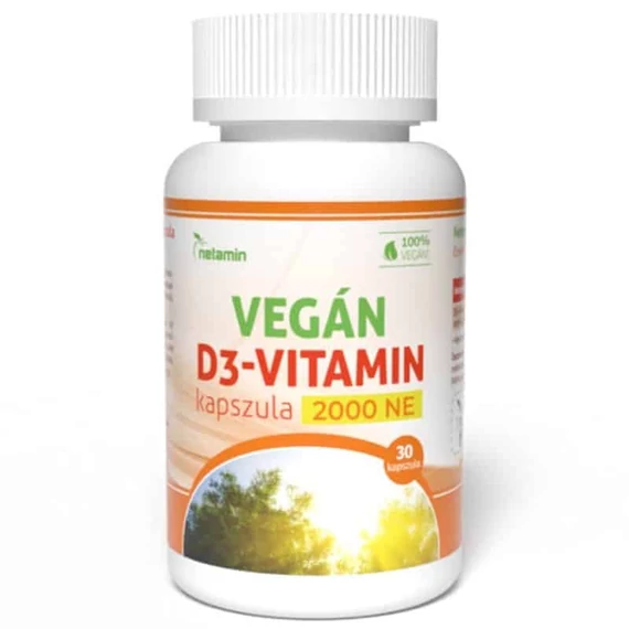 Netamin VEGÁN D3-vitamin 2000 NE kapszula 30db