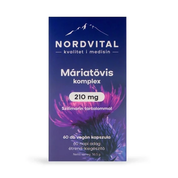 Nordvital Máriatövis komplex kapszula 60db 