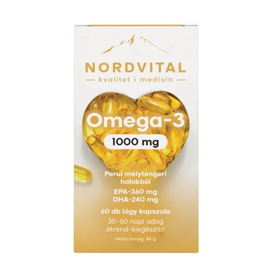 Nordvital Omega-3 Halolaj kapszula 60db
