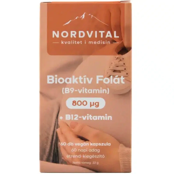 Nordvital Folát B9-vitamin kapszula 60db