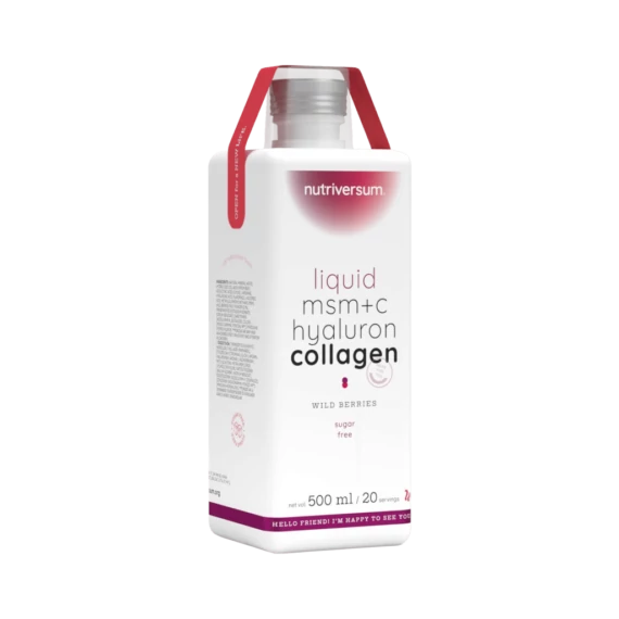 Nutriversum MSM+C Hyaluron Collagen Liquid erdei gyümölcs 500ml