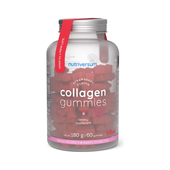 Nutriversum Collagen GUMMIES eper ízű gumimacik 60db