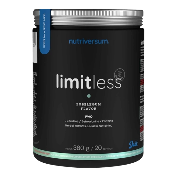 Nutriversum Limitless PWO  rágógumi 380 g
