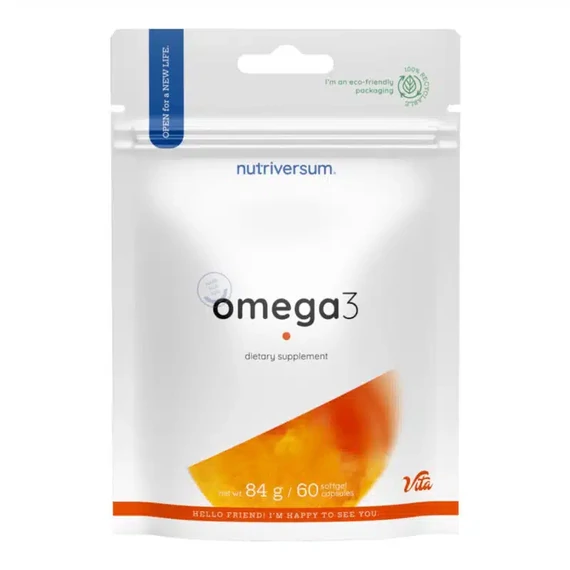 Nutriversum Omega-3 Halolaj lágyzselatin kapszula 60db