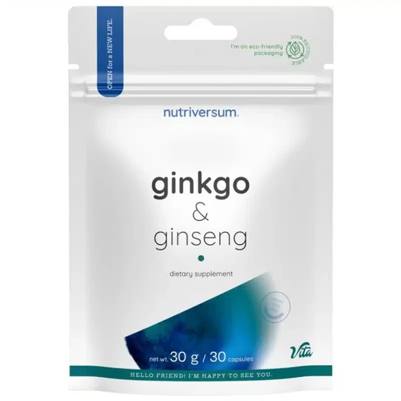 Nutriversum Ginkgo+Ginseng (Ginzeng) kapszula 30db