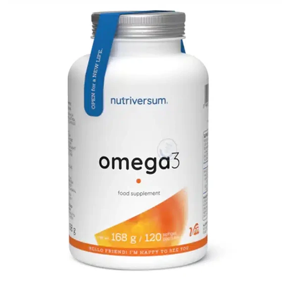 Nutriversum Omega-3 Halolaj lágyzselatin kapszula 120db